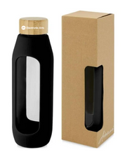 Load image into Gallery viewer, Tidan 600 ml Borosilicate Glass Bottle With Silicone Grip